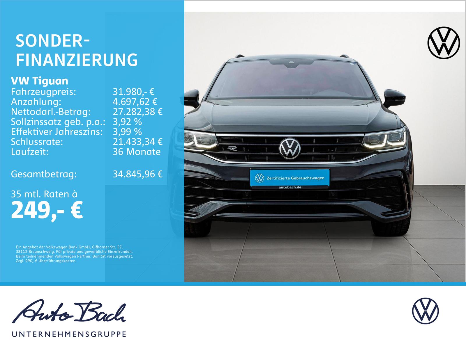 Volkswagen Tiguan 2.0 TDI R-Line 4M DSG Harman Kardon ACC