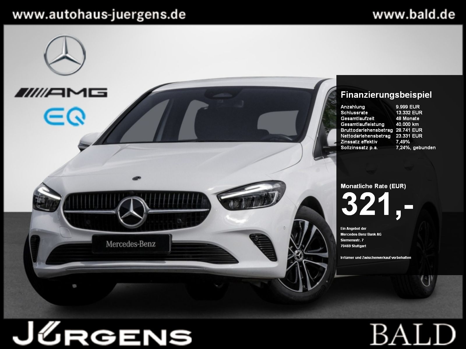 Mercedes-Benz B 220 d Progressive/AHK/Totw/Winter/LED/Kamera