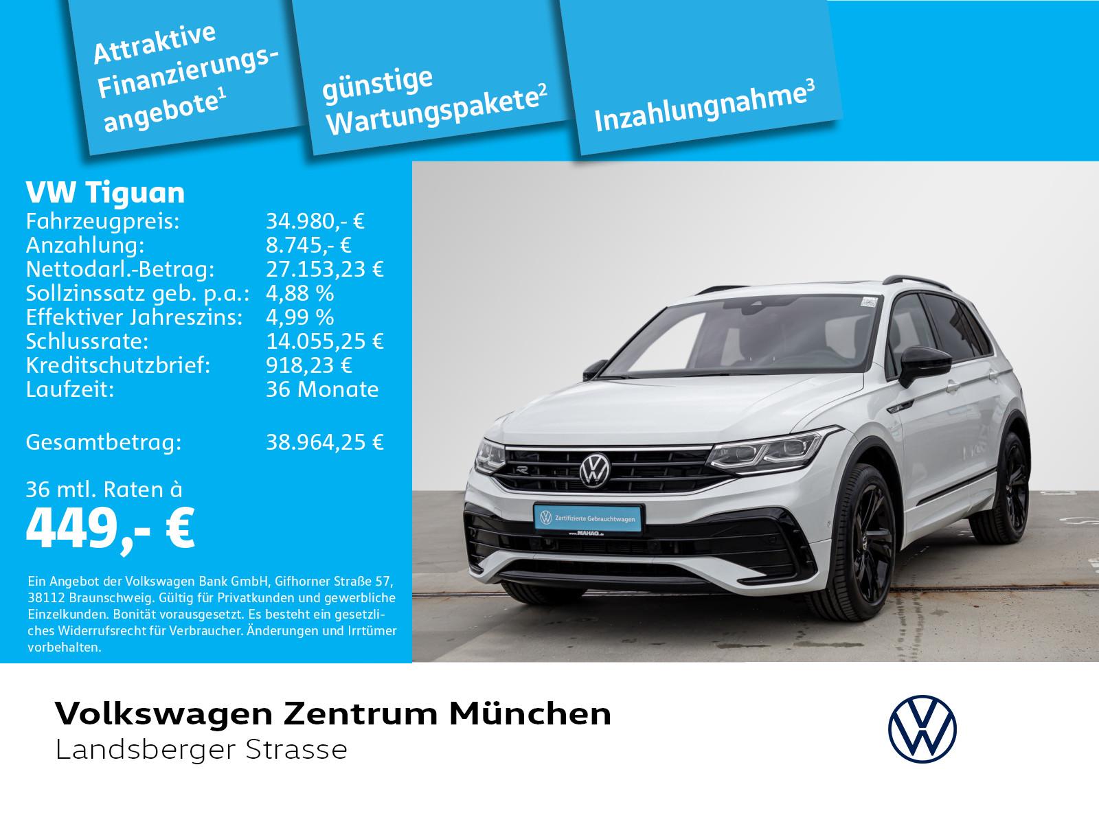 Volkswagen Tiguan 2.0 TDI R-Line BLACK AHK ACC IQ.Light Nav