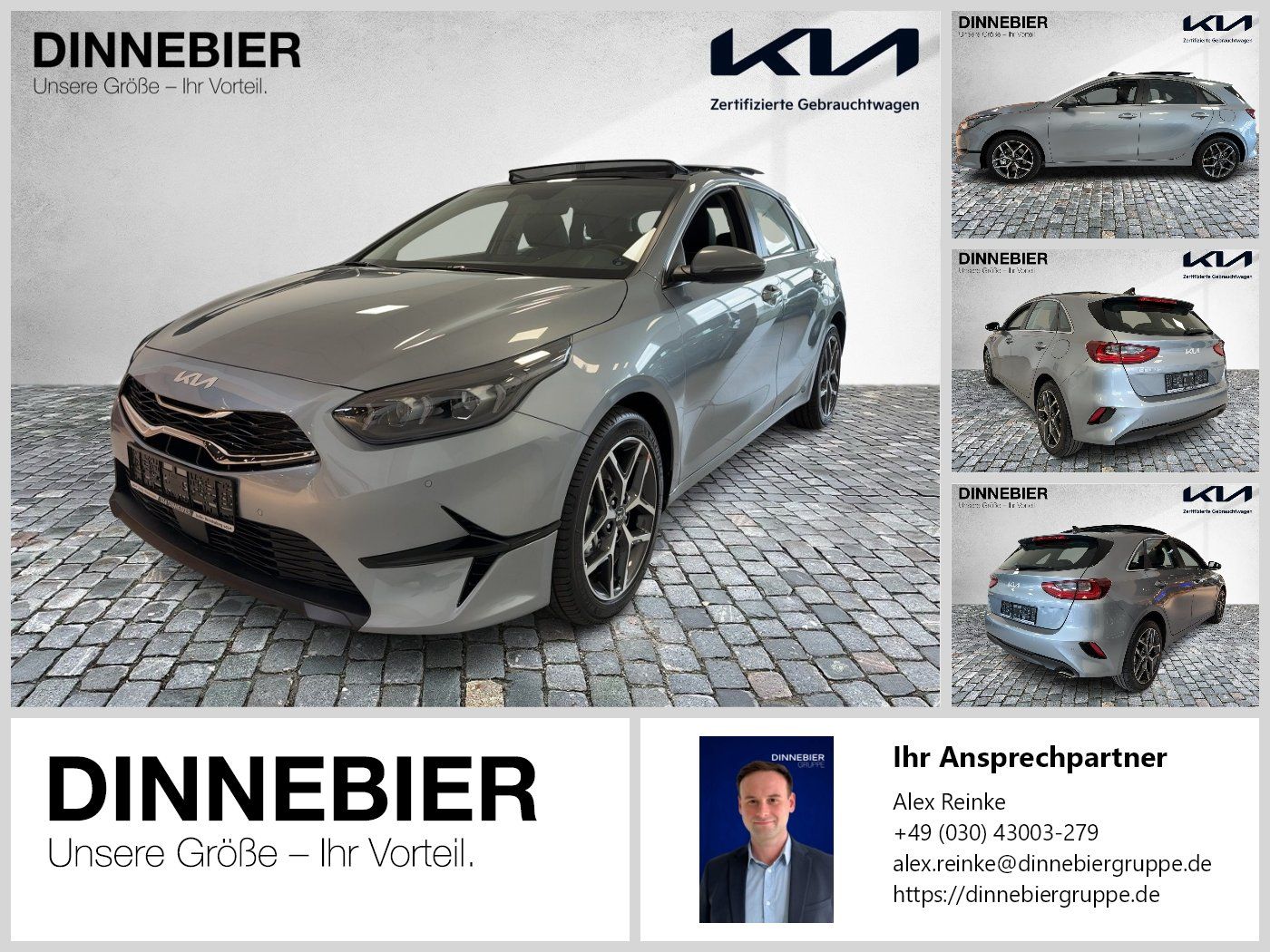 Kia cee'd 1.5T Spirit Glasdach+LED+Navi+Kamera