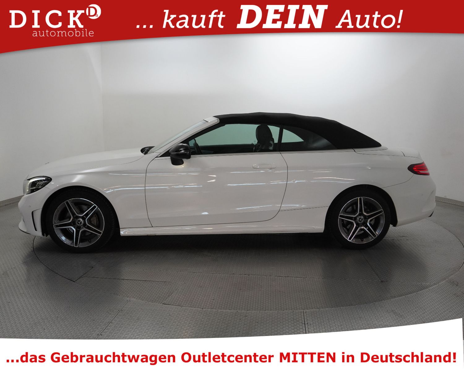 Fahrzeugabbildung Mercedes-Benz C 180 Cabrio 9G 2X AMG AIRSC+KAM+LED+ACC+NAV+SHZ
