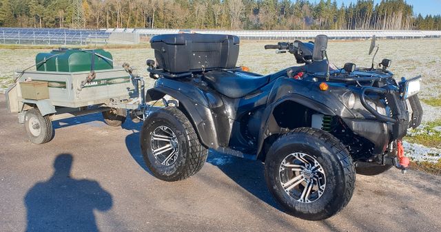 Kawasaki Brute Force 750 mit Zubehör, Anhänger