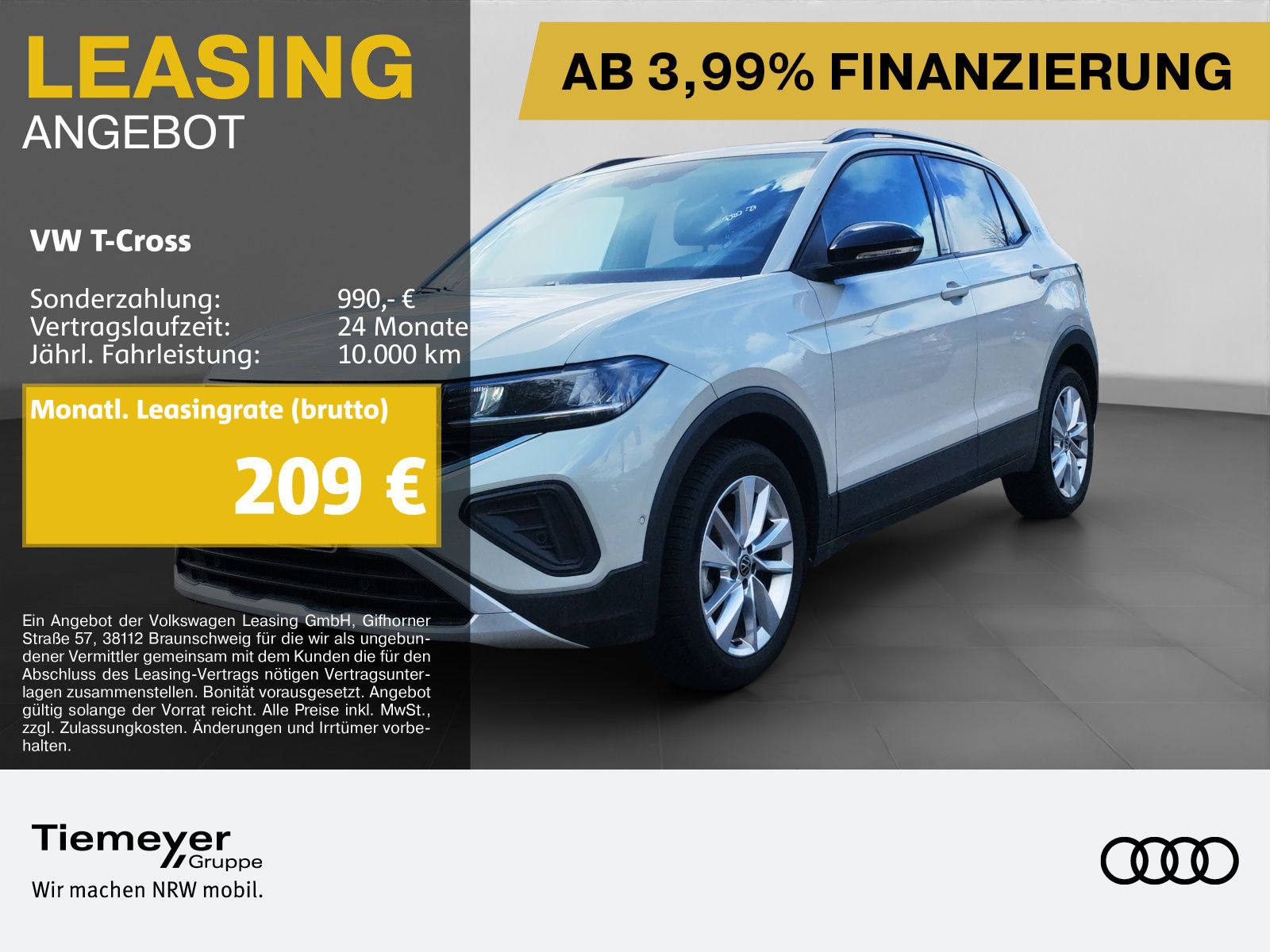 Volkswagen T-Cross 1.0 TSI DSG GOAL AHK ACC NAVI