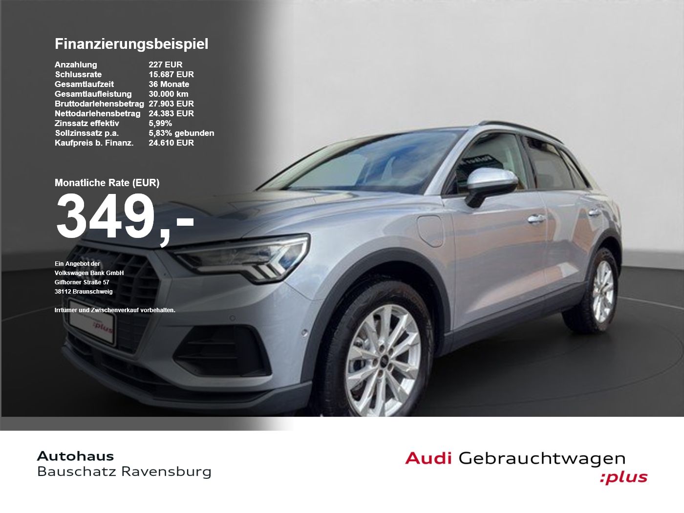 Audi Q3 45 TFSI e LED*AHK*SOUND*RFK*NAVI*SZH*PRIVACY