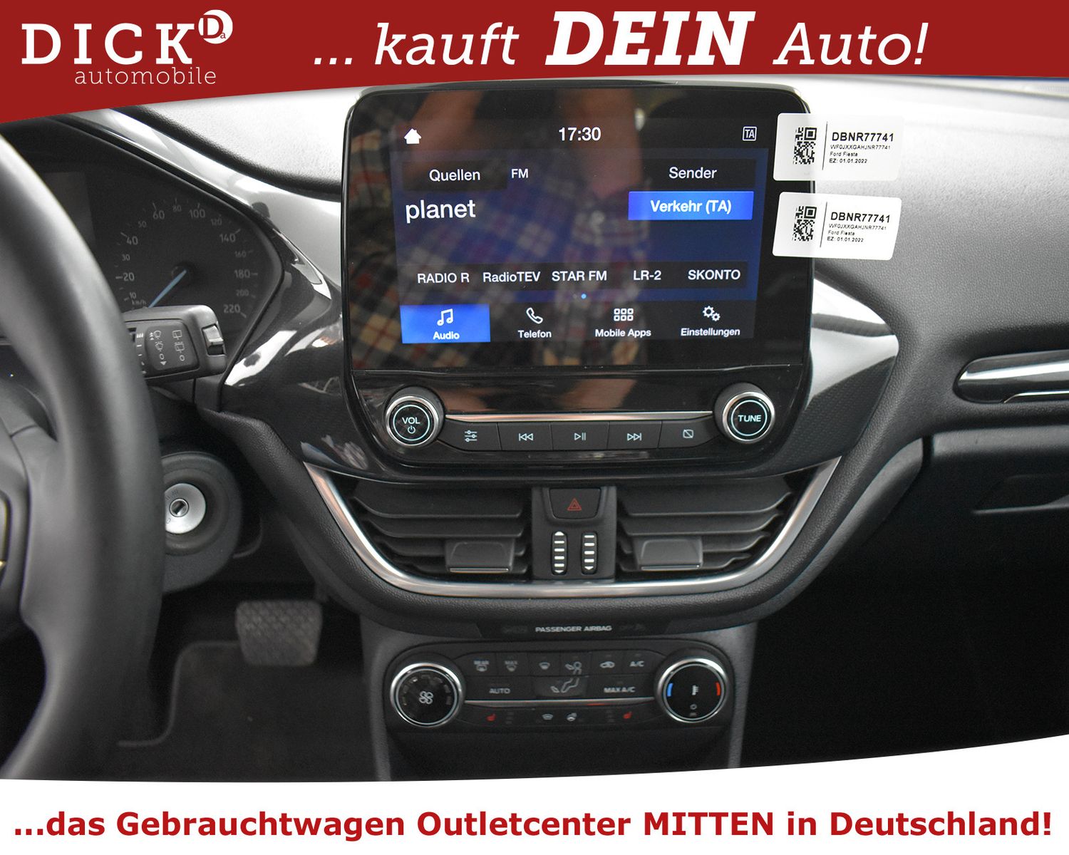 Fahrzeugabbildung Ford Fiesta 1.0 EB Aut Active LED+SHZ+PDC+MFL+TEM+DAB