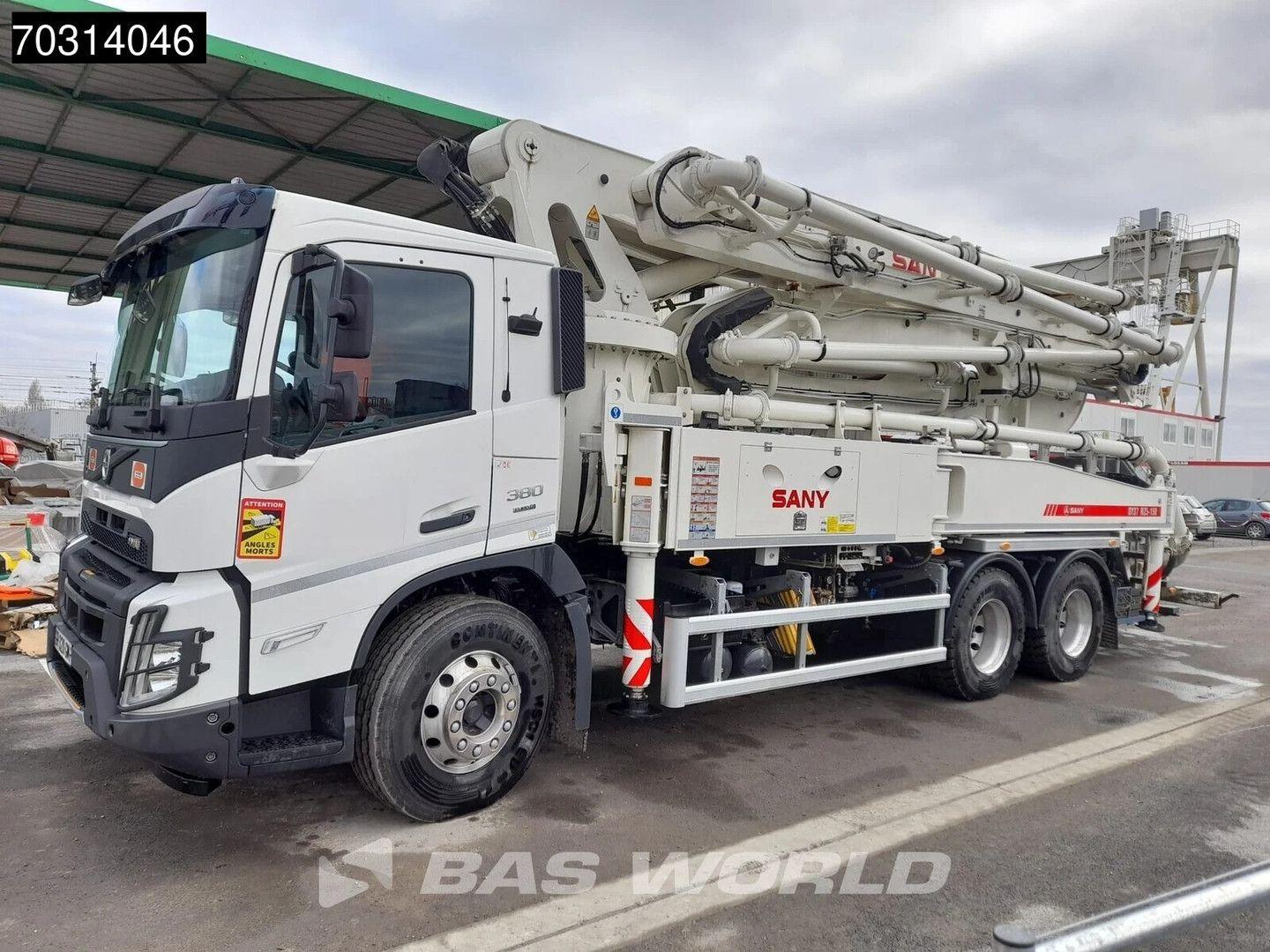 Volvo FMX 380 6X4 Sany SY37 RZ5-150 concrete pump stee