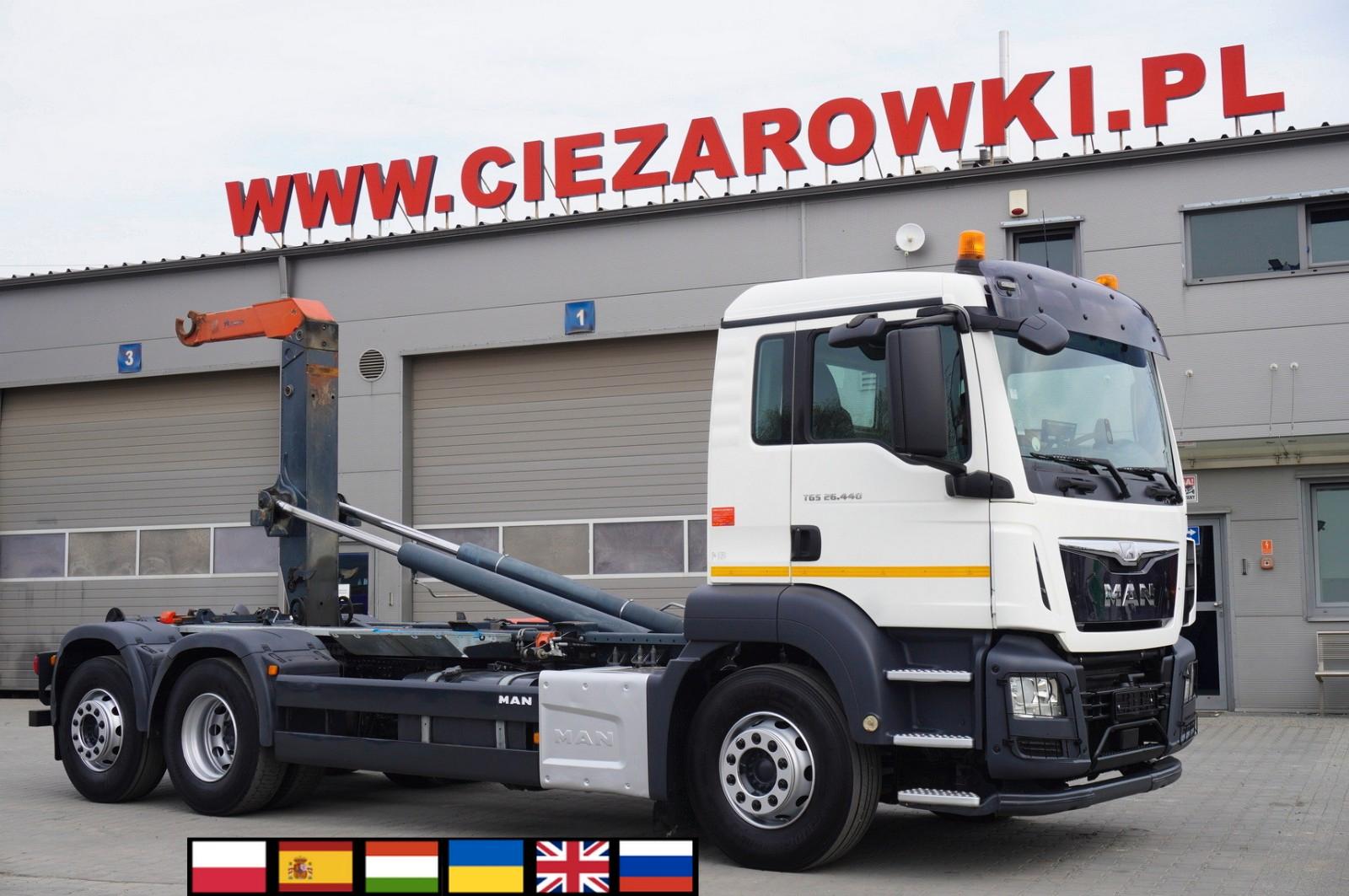 MAN TGS 26.440 6x2 E6 / Dalby hooklift 21 Tons