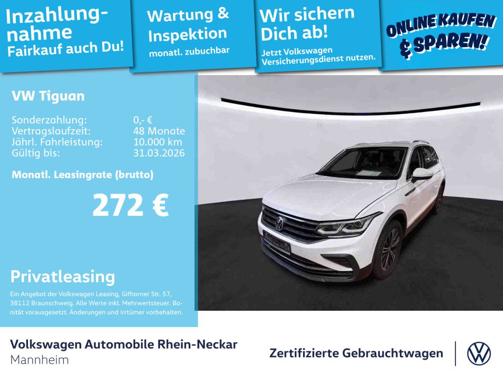 Volkswagen Tiguan 2.0 TDI Life DSG 4Motion Navi Kamera Matr