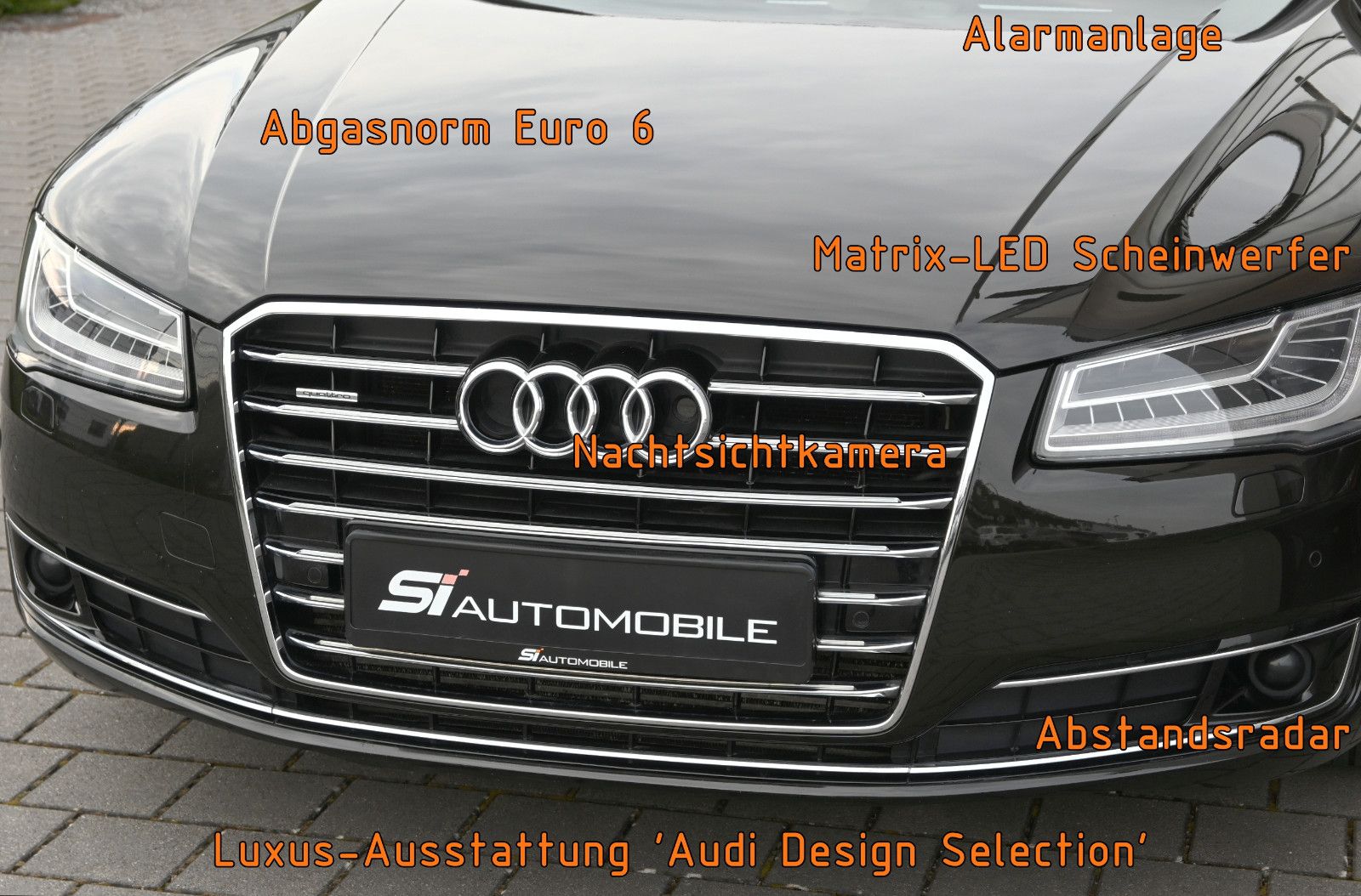 Fahrzeugabbildung Audi A8 3.0 TDI tiptr. quattro °ACC°STANDHZ°HEAD-UP°