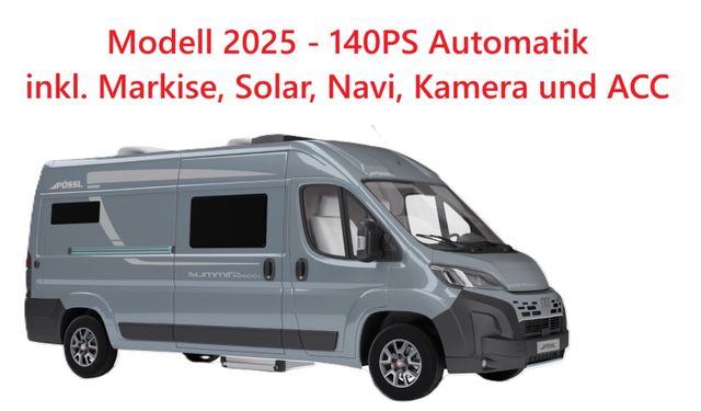 POESSL Summit Shine 600 L Automat, Markise, Solar, ACC