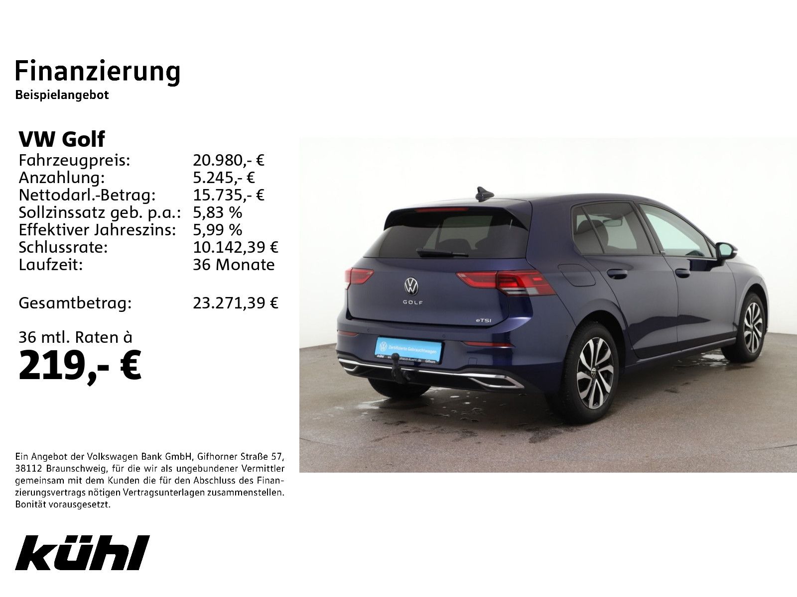 Volkswagen Golf 8 VIII 1.5 eTSI DSG Active LED ACC Kamera foto 2