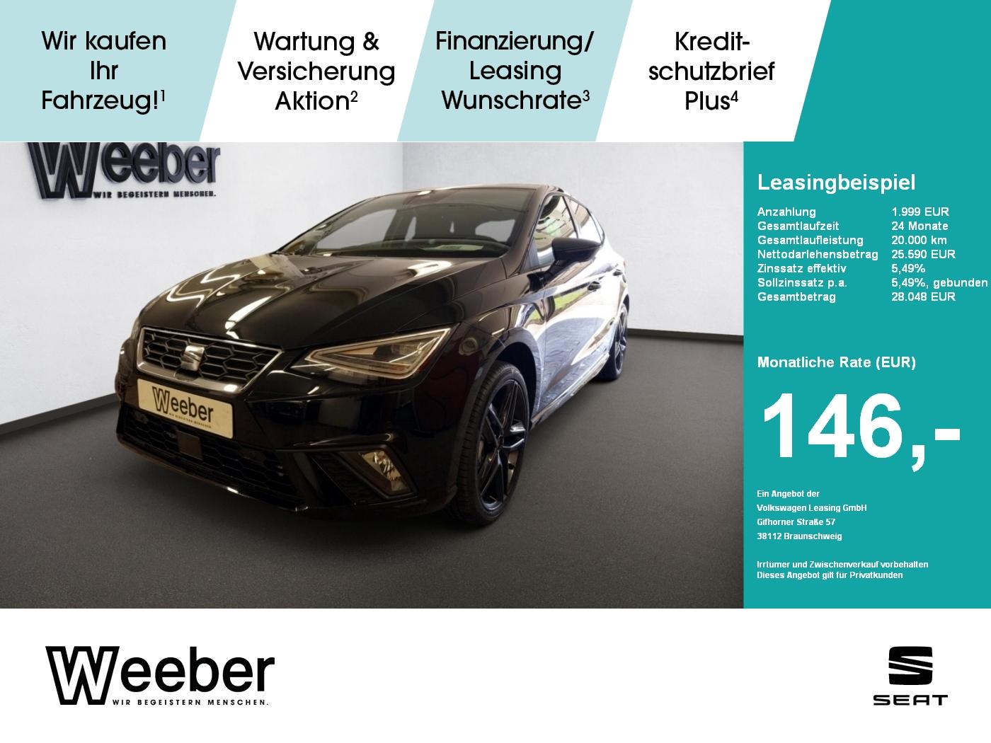 Seat SEAT Ibiza FR Black Edition 1.0 TSI 7-Gang-DSG W