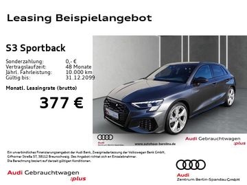 Audi Leasingangebot: Audi S3 Sportback *MATRIX*B&O*NAV+*Opt.-Schwarz*+*