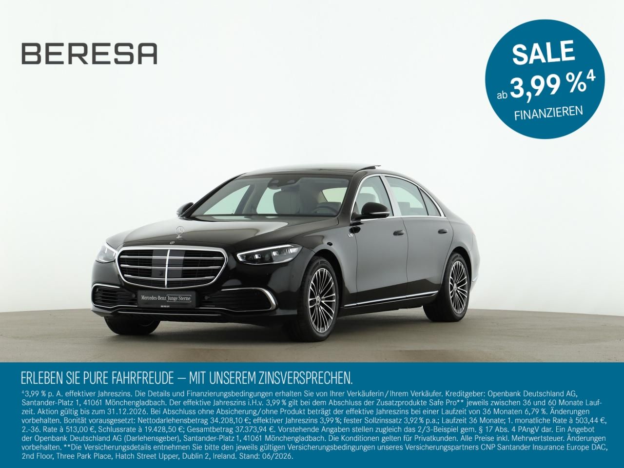 MERCEDES-BENZ S 580 4M Lang Standhz Pano Sitzklima AHK ab Werk