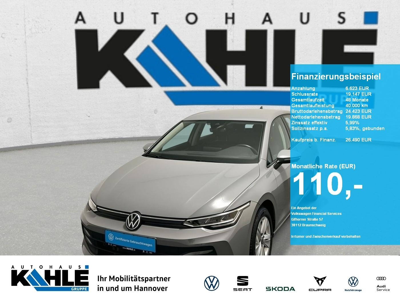 Volkswagen Golf VIII 2.0 TDI DSG Life CarPlay ACC LED Navi