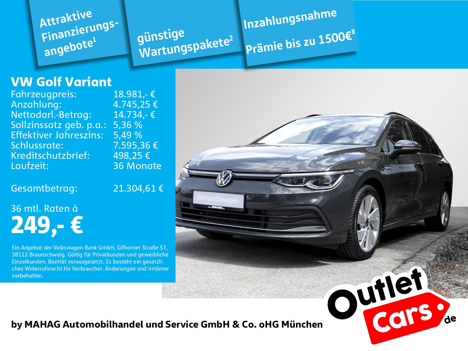 Volkswagen Golf VIII Variant Style 2.0 TDI AHK LED+ Navi Pa