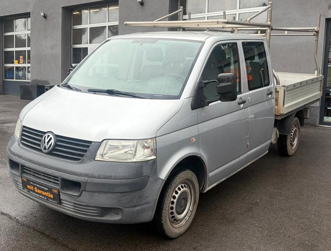 Volkswagen T5 1,9 TDI Pritsche Doppelkabine 6Sitzer AHK