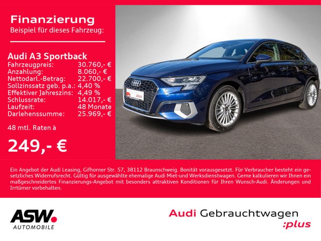 Audi A3 Sportback Advanced 30TFSI LED PDC SHZ VC GRA