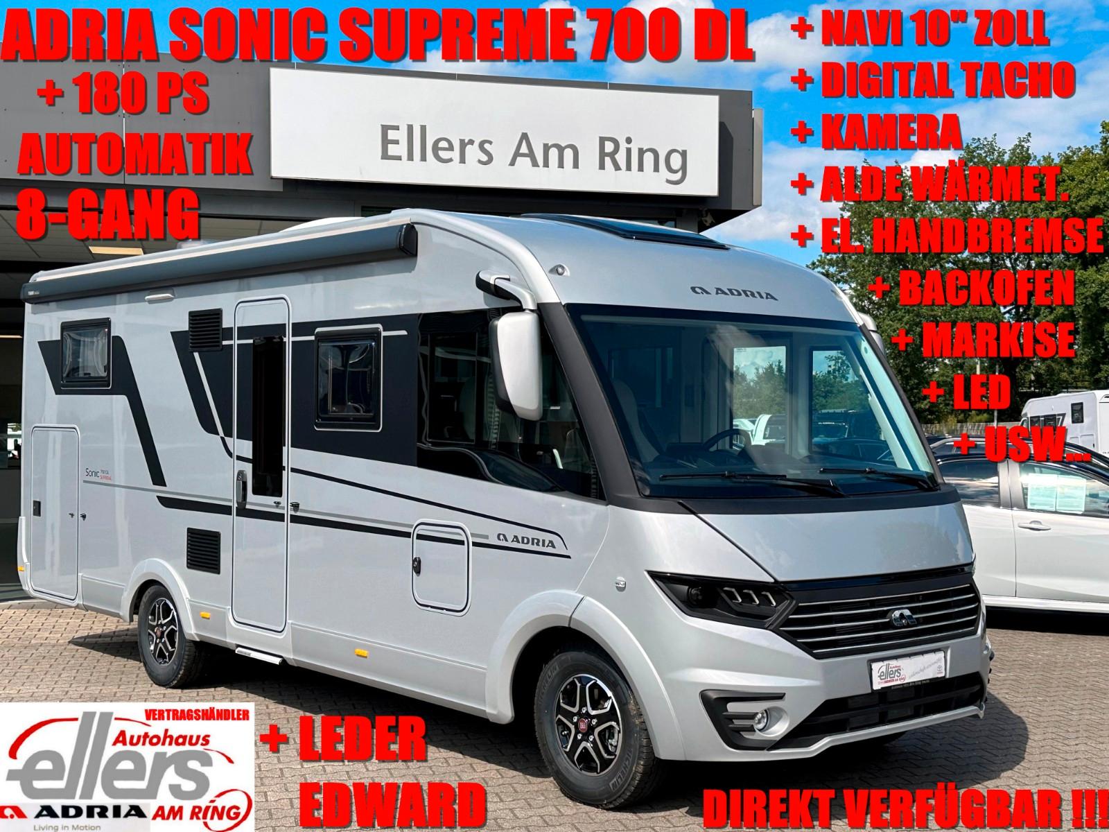 Adria SONIC SUPREME 700 DL AUTOM NAVI LEDER ALDE MARKI