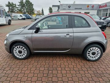 Fiat 500 Cabrio- 7" DAB Radio-Verdeck Rot