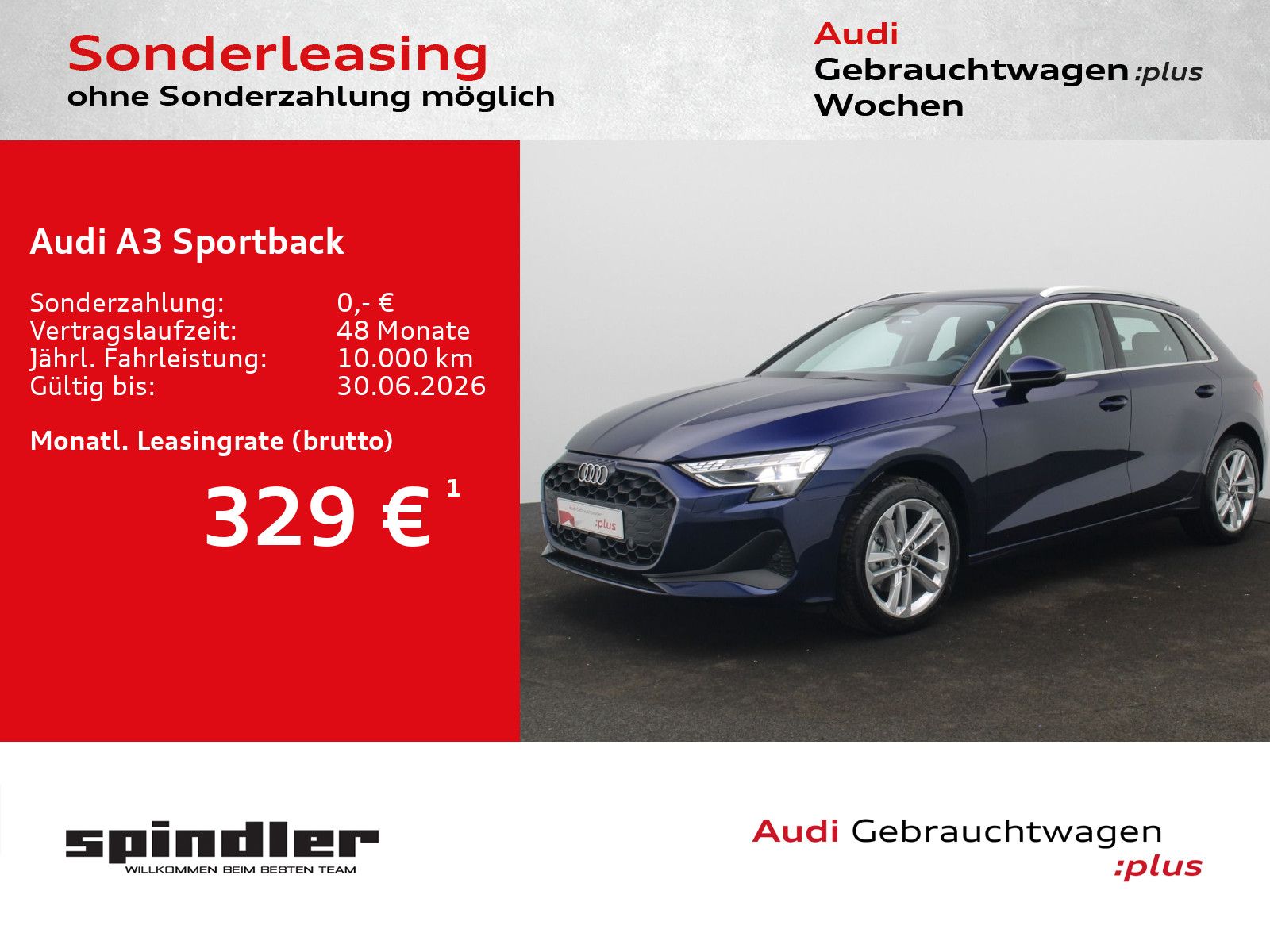 Audi A3 Sportback TFSI/ MMI-Navi+, ParkAssi, LED, RFK