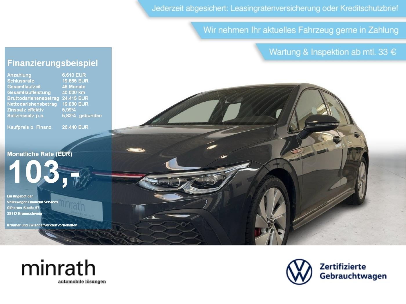 Volkswagen Golf VIII GTI 2.0 TSI DSG APP+NAVI+ACC+LED+2xPDC