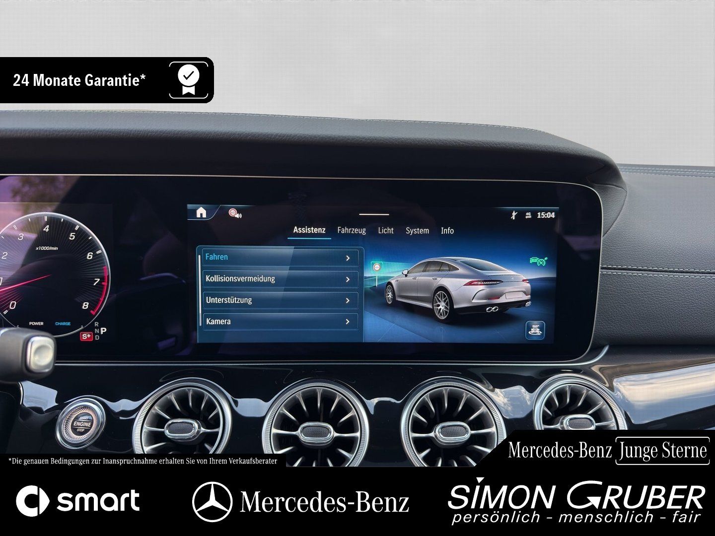 Fahrzeugabbildung Mercedes-Benz GT 43 4M+ AMG V8Style magno Pano Nappa HUD AHK