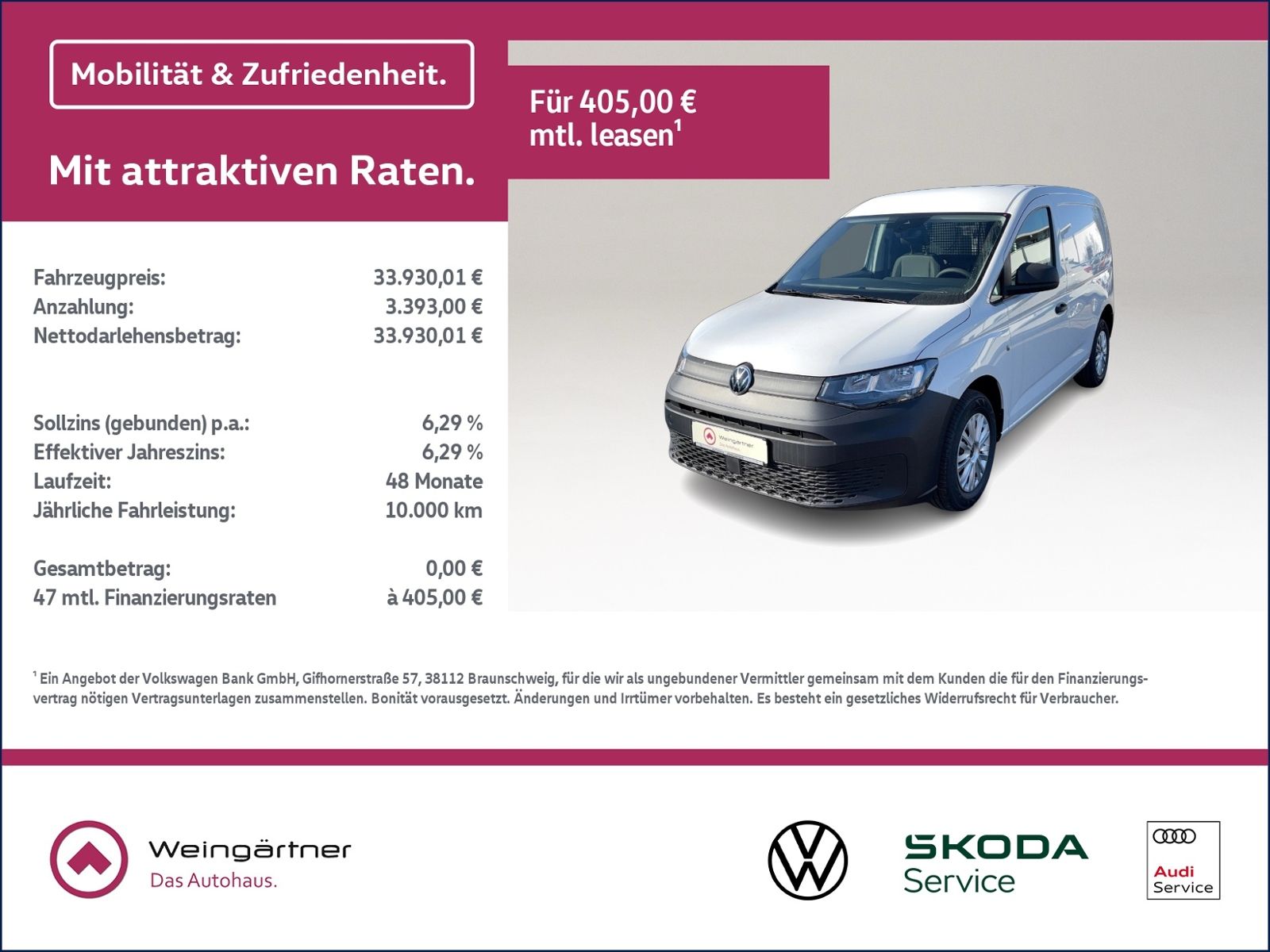 Caddy 2.0 TDI Cargo, AHK, Komfortpaket, Winterpa