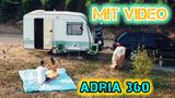 Adria Wohnwagen 360 - mit VIDEO - gepflegt mit Vorzelt - Adria 360