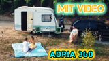 Adria Wohnwagen 360 - mit VIDEO - gepflegt mit Vorzelt
