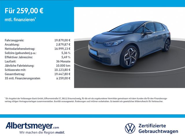 VW ID.3 Pro Performance Life +NAVI+LED+KLIMA+LM+ZV+