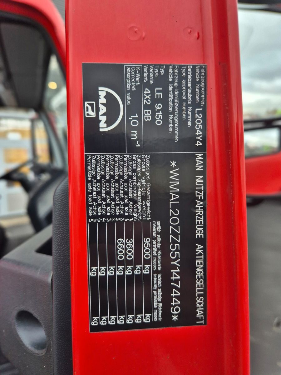 Fahrzeugabbildung MAN LE 9.150 Feuerwehr Schmitz GW-6 Gerätewagen