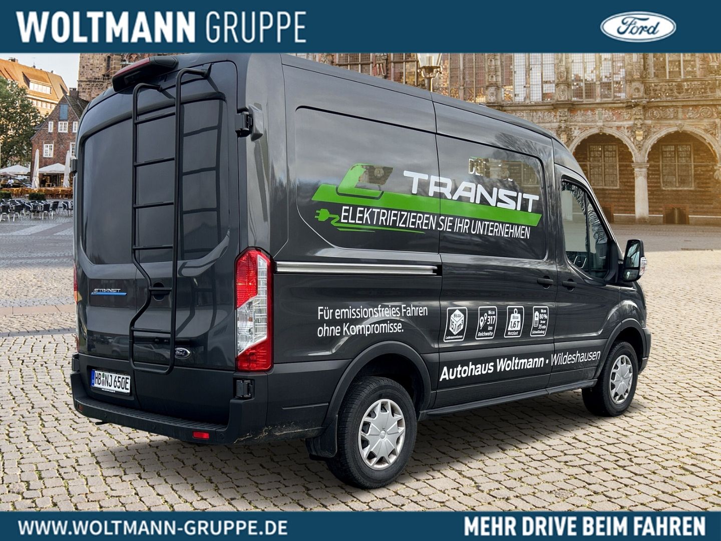 Fahrzeugabbildung Ford Transit Kasten Trend Elektromotor 198 kw (269 PS