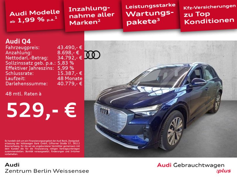 Audi Q4 45 e-tron*QUA**LED*RFK*NAV*PDC*ASSIST*KLIMA**