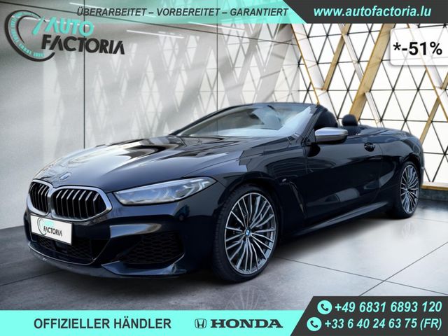 BMW M850 I CABRIO 530PS 8G 4X4 +NAVI+LEDER -51%