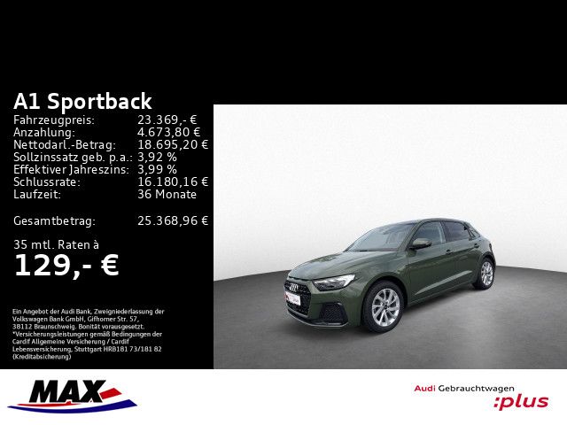 A1 Sportback 30 TFSI ADVANCED LED+VCP+PDC+DAB+