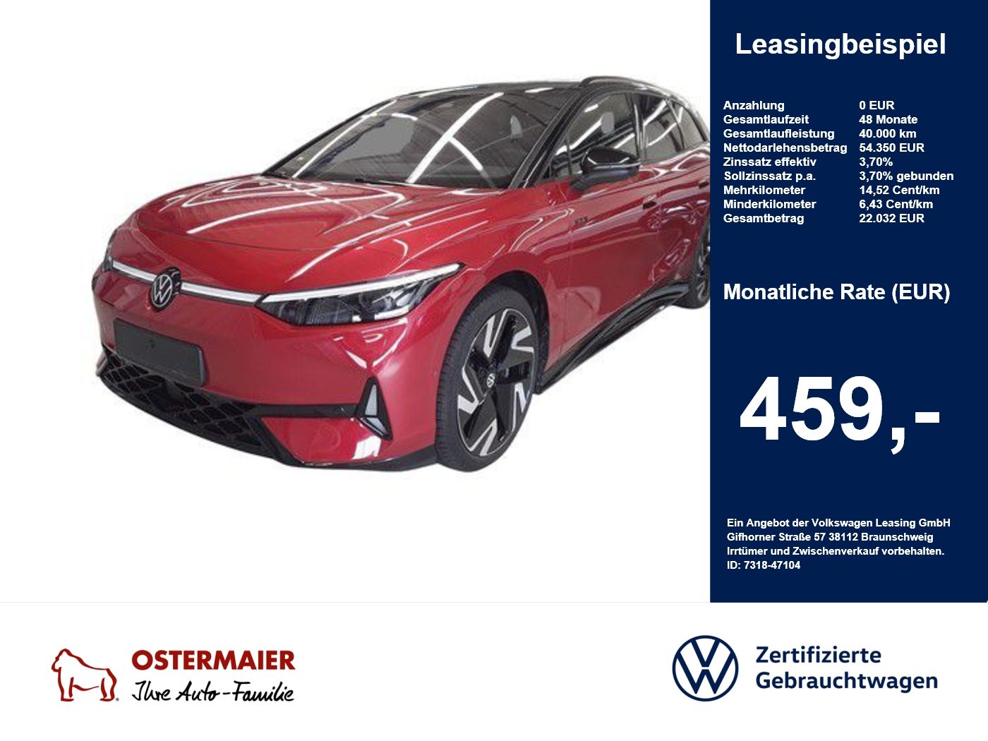 Volkswagen ID.7 Tourer GTX 340PS ACC.5J-G.WÄRMEPUMPE foto 1