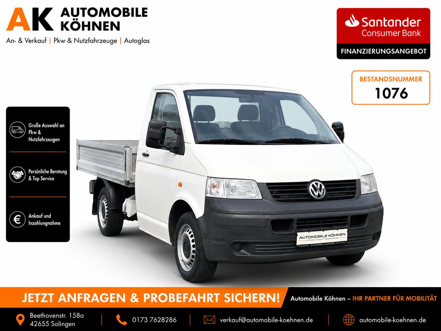 Volkswagen T5 1.9 TDI Pritsche KLIMA / TÜV 12/27 / AHK / 