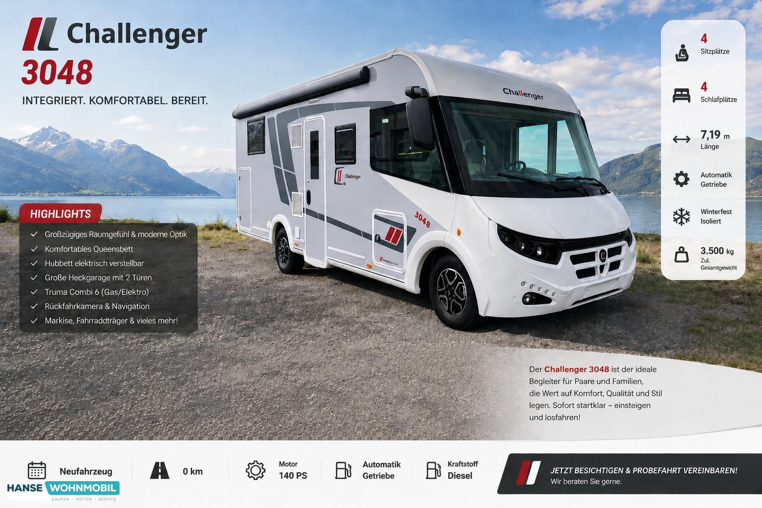 Challenger 3048 Graphite Edition I Arctic