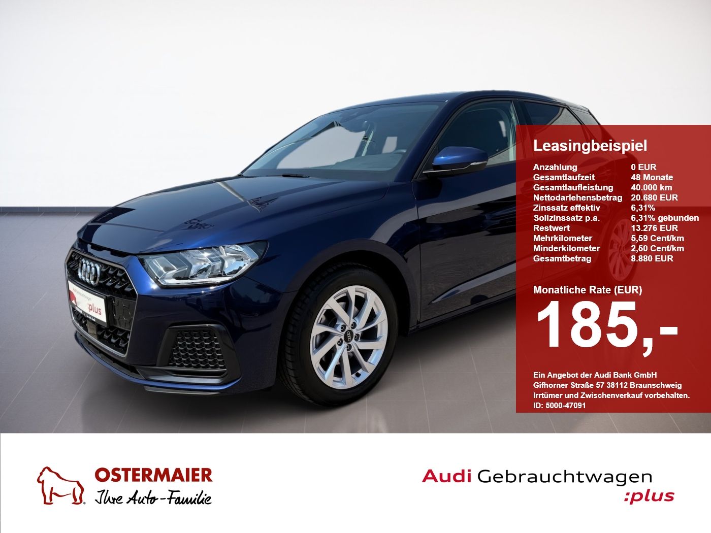 Audi A1 Sportback ADVANCED 30 TFSI 116PS SITZHZG.PDC.