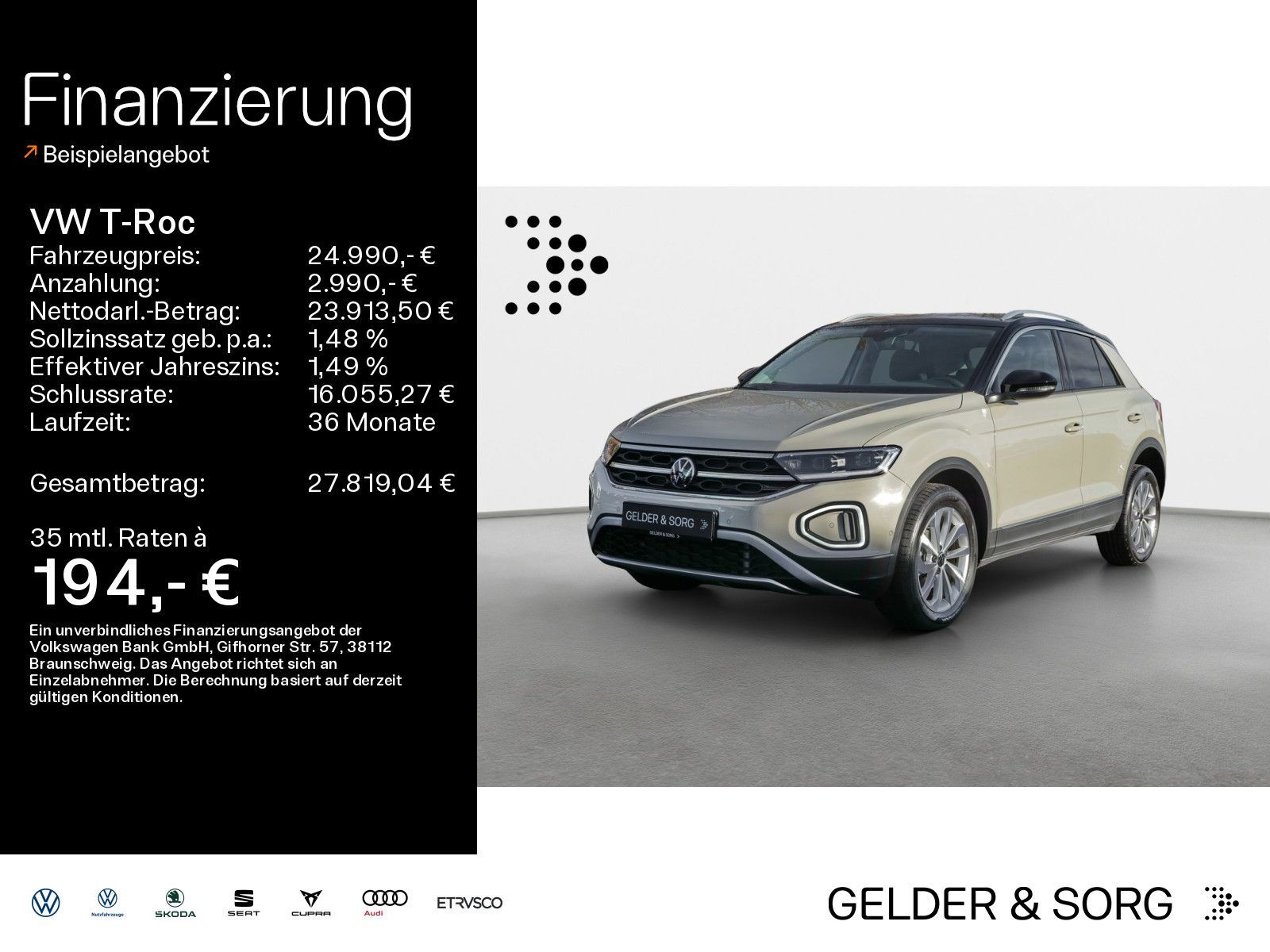 Volkswagen T-Roc Style 2.0 TDI AHK*LED*Navi*ACC*AHK*Digital