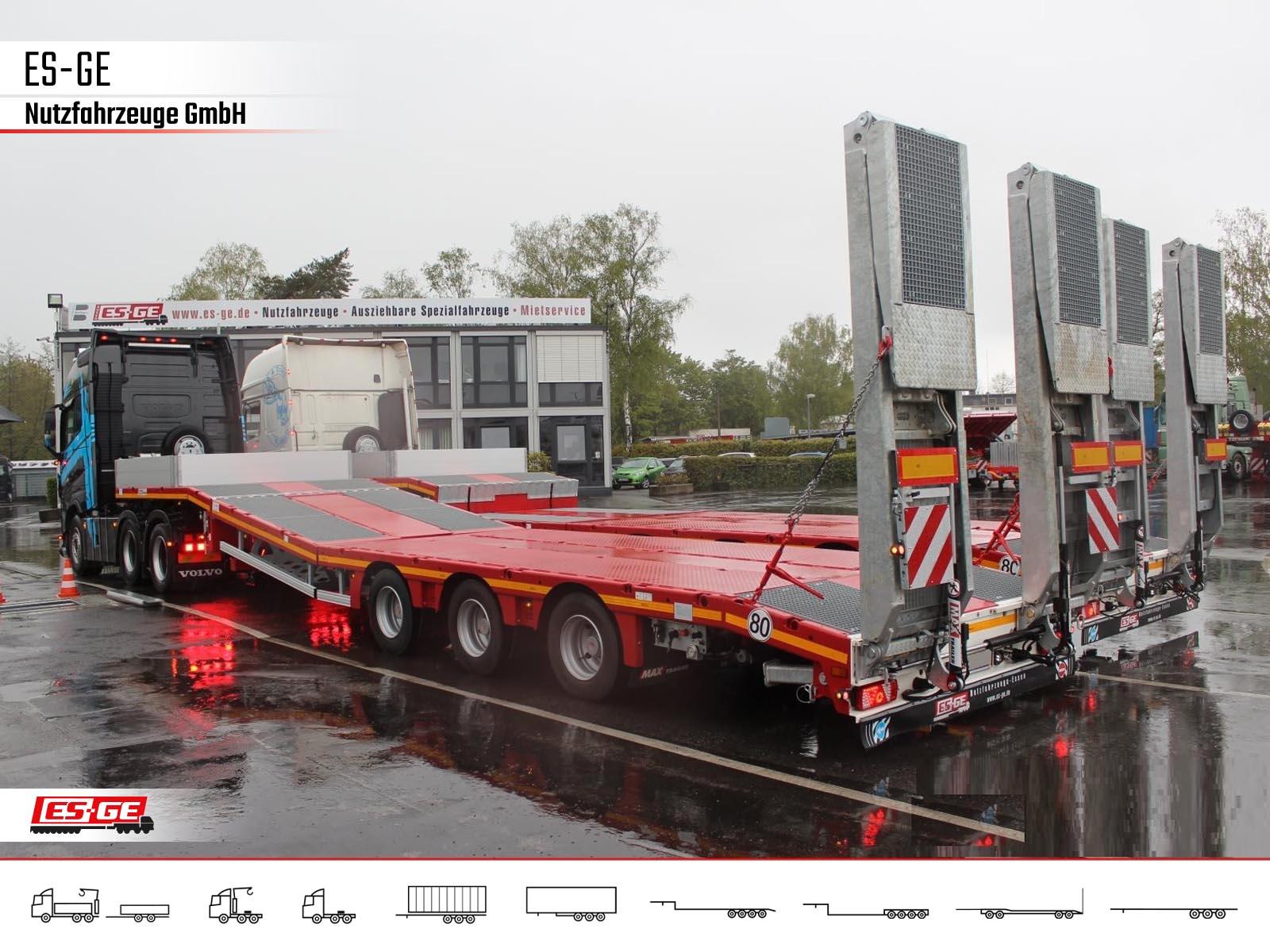 Faymonville MAX Trailer MAX100 Semi-Tieflader Hebebett