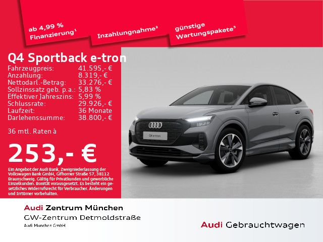 Audi Q4 Sportback e-tron 50 qu. S line Virtual/Navi+/