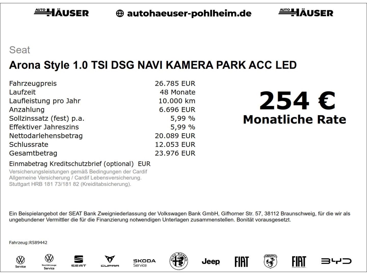 Seat Arona Style 1.0 TSI DSG NAVI KAMERA PARK ACC LED imagem 2