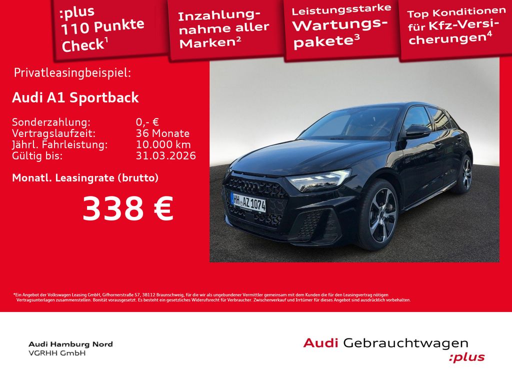 A1 Sportback 25 TFSI S line S tronic LED Kamera