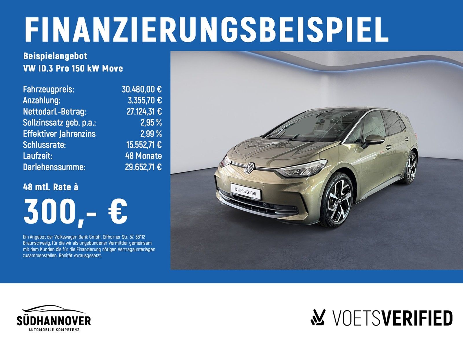 Volkswagen ID.3 Pro 150 kW Move LED+RearView+NAVI+HUD+SHZ