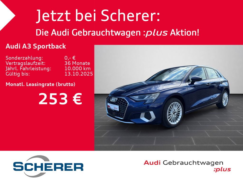 A3 Sportback advanced 35 TFSI CARPLAY EPH hi. GR