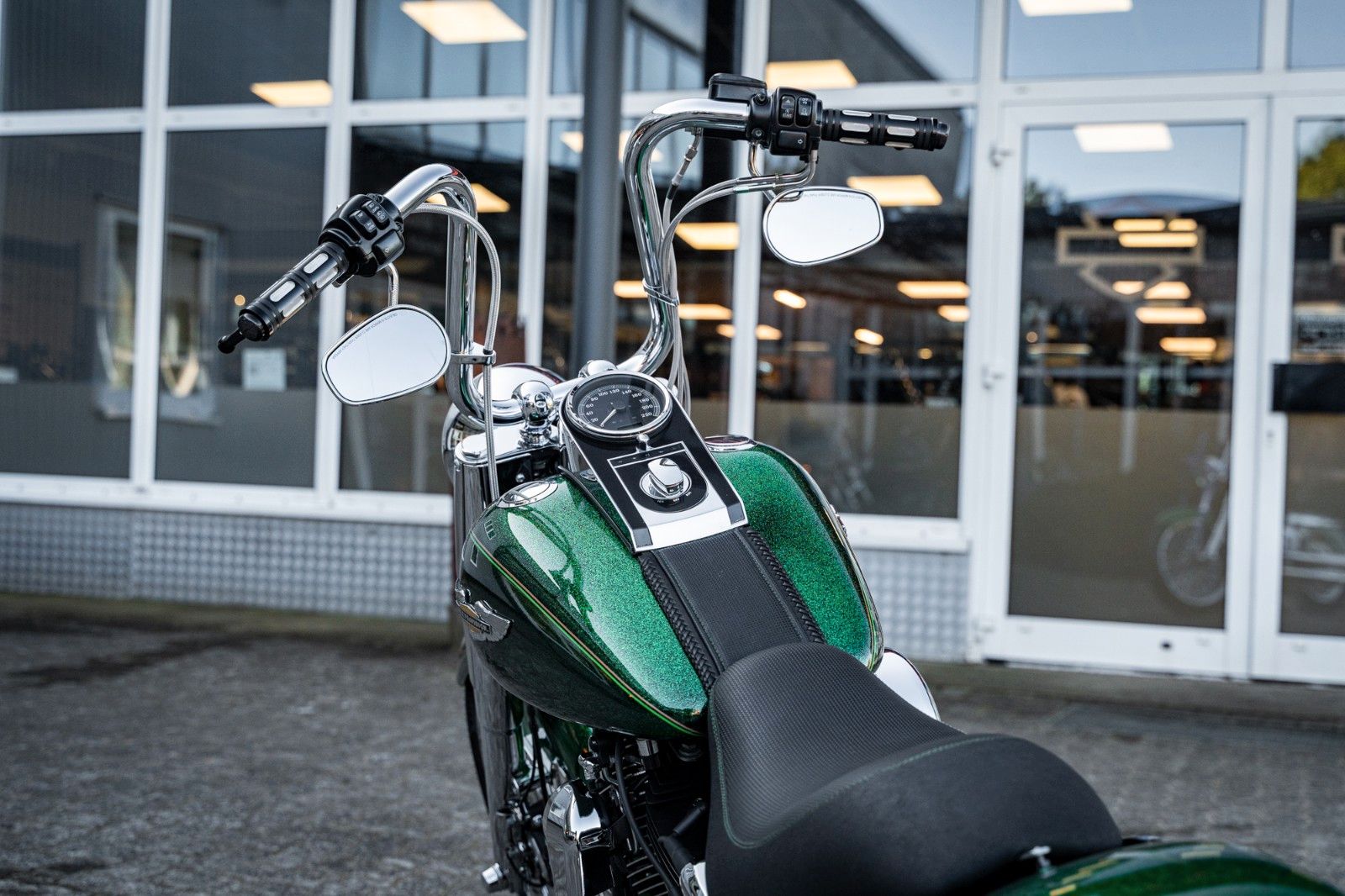 Fahrzeugabbildung Harley-Davidson FLSTN Softail Deluxe 103 - Chicano Candy Green