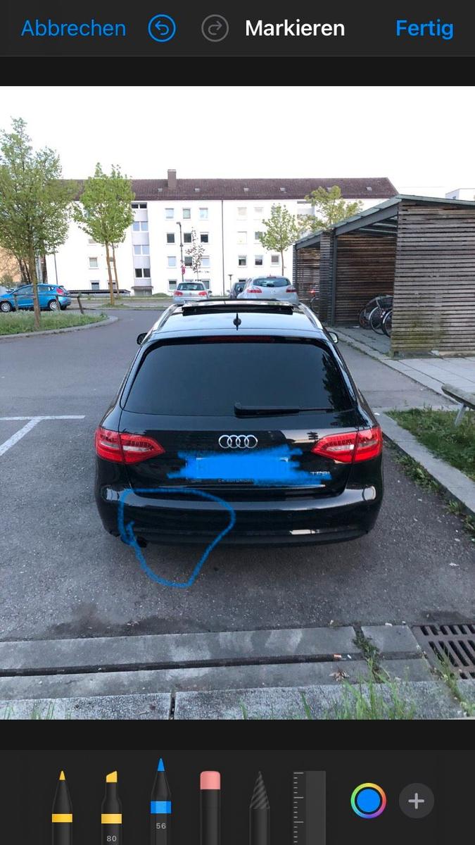 Audi A4 2013 — rear view