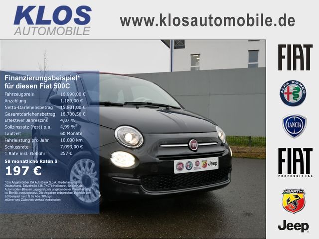 Fiat 500C 1.0 GSE HYBRID 70PS APPLE CARPLAY ALU